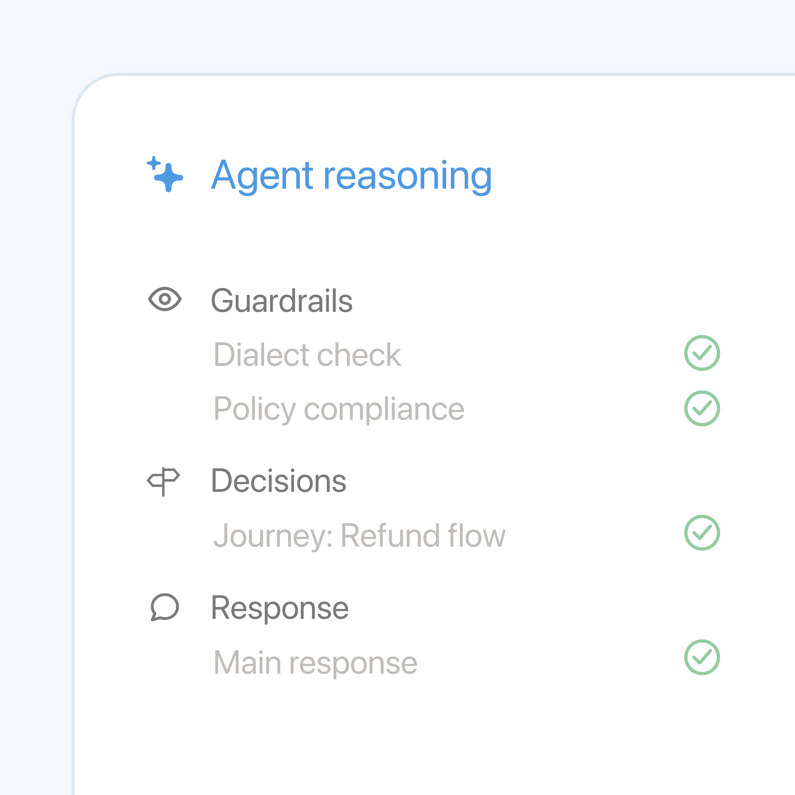 Steps reasoning preview