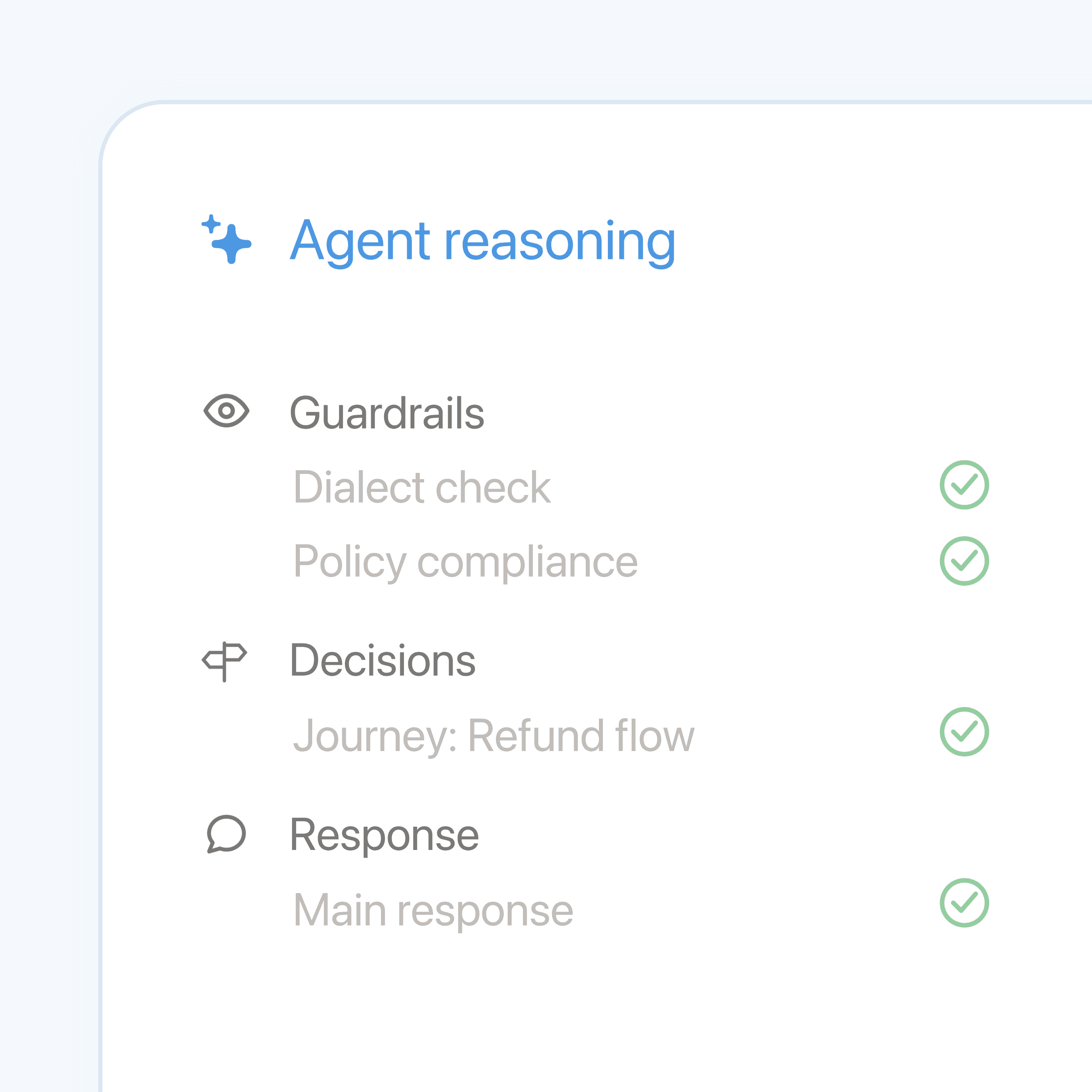 Steps reasoning preview